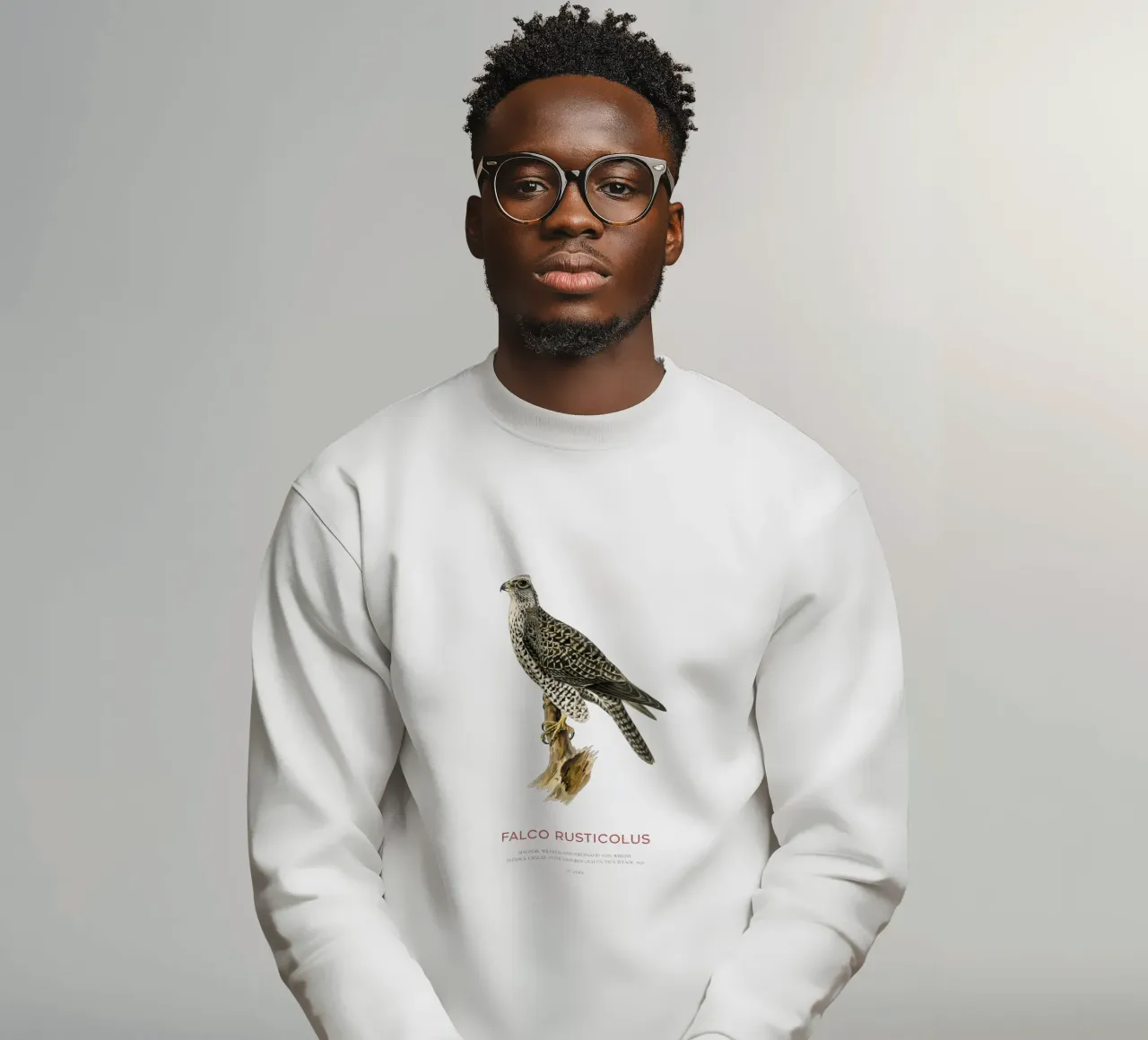 Gyrfalcon or Falco rusticolus felpa da Vintagrafica
