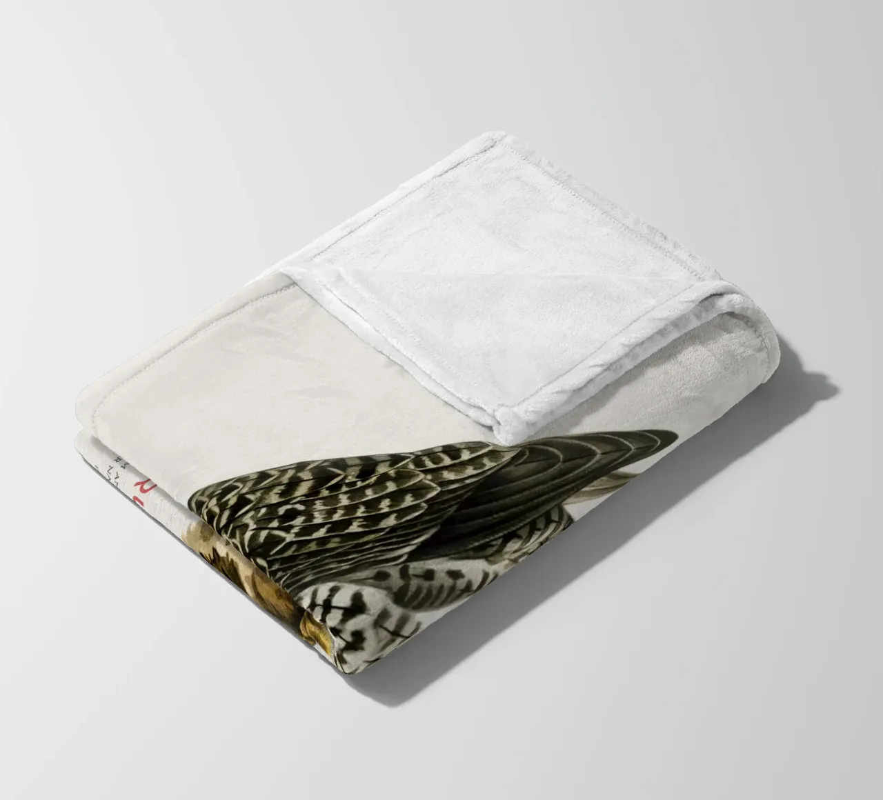 Gyrfalcon or Falco rusticolus coperta in pile da Vintagrafica