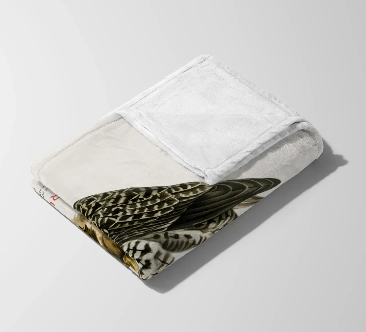 Gyrfalcon or Falco rusticolus coperta in pile da Vintagrafica