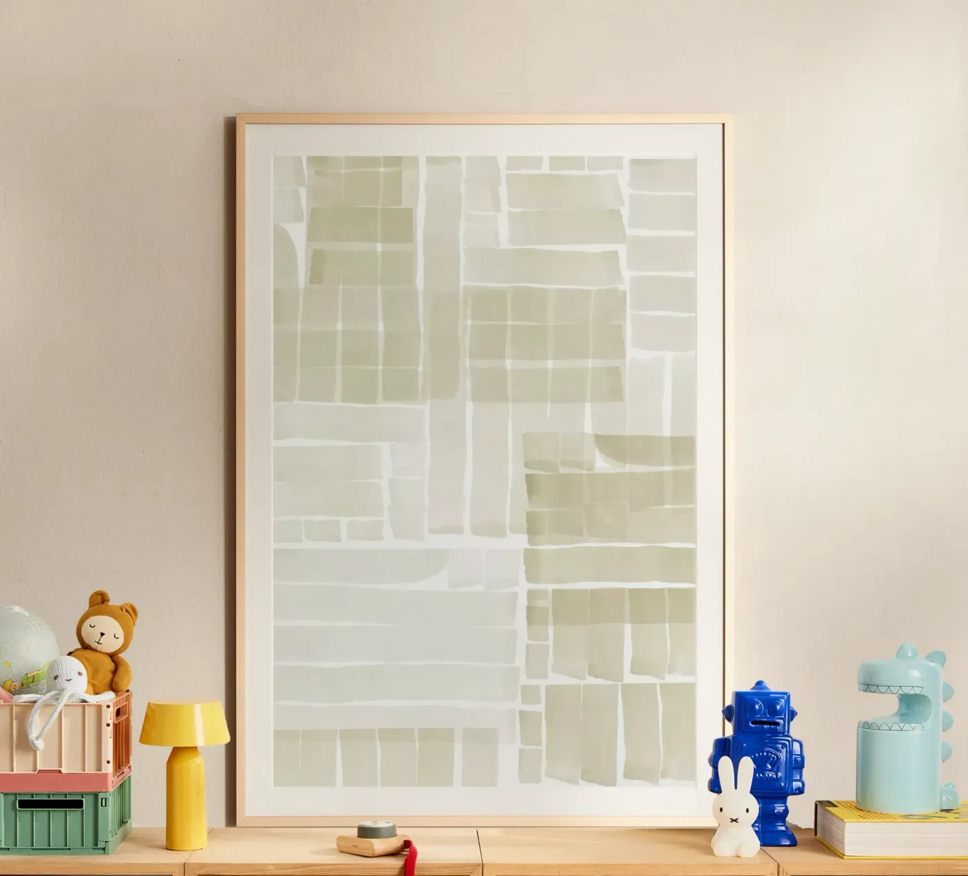 Neutral Tangle Grid II poster by Cartissi