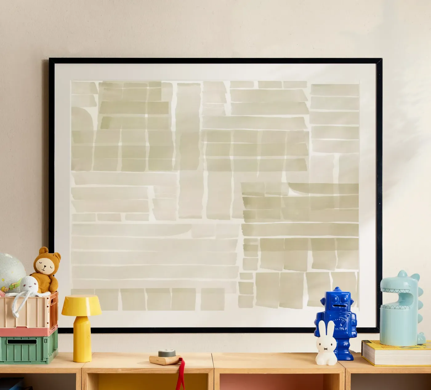 Neutral Tangle Grid II poster by Cartissi