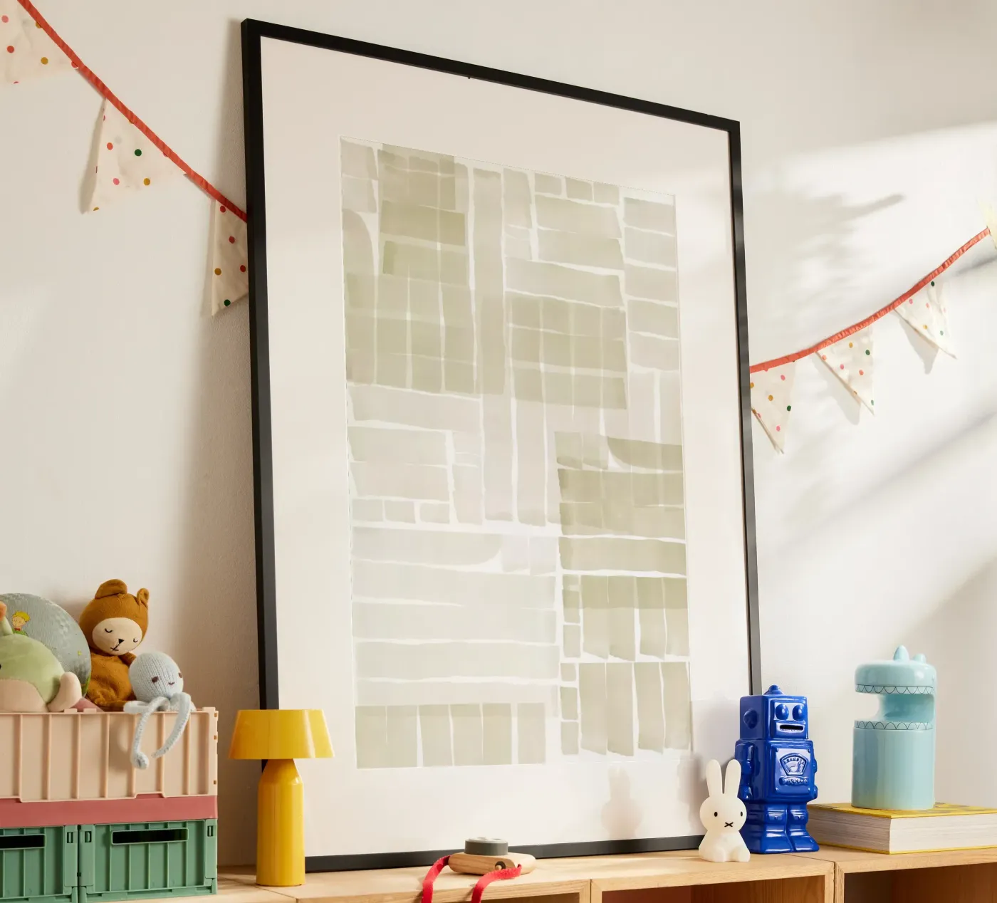 Neutral Tangle Grid II poster by Cartissi