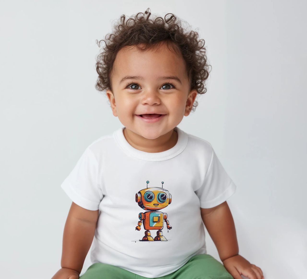 Ptit robot 3 maglietta neonato da Rezh creations