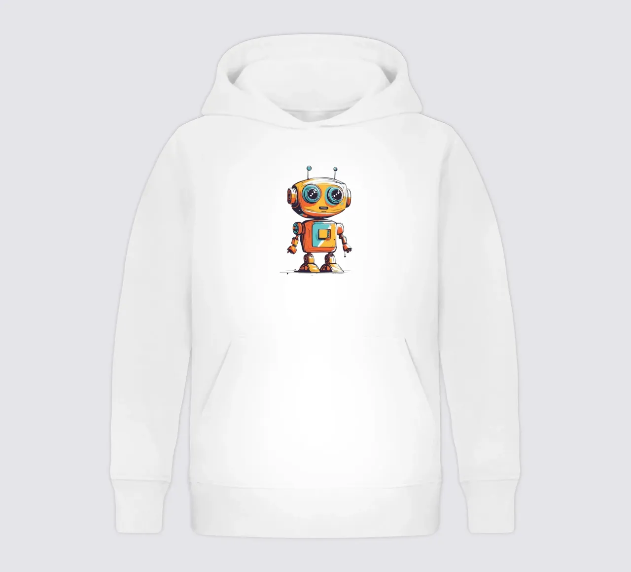 Ptit robot 3 felpa bambino con cappuccio da Rezh creations
