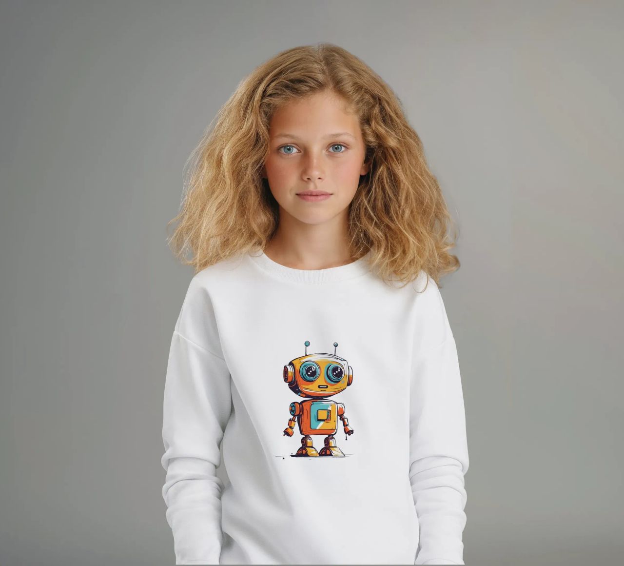 Ptit robot 3 felpa bambino da Rezh creations