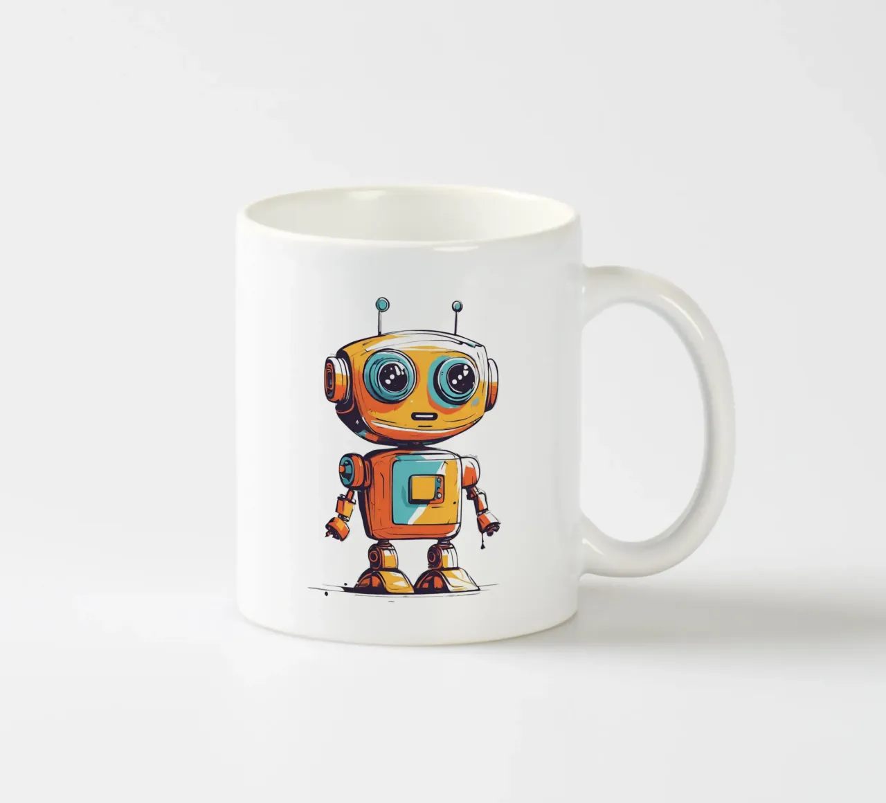Ptit robot 3 mug en céramique de Rezh creations