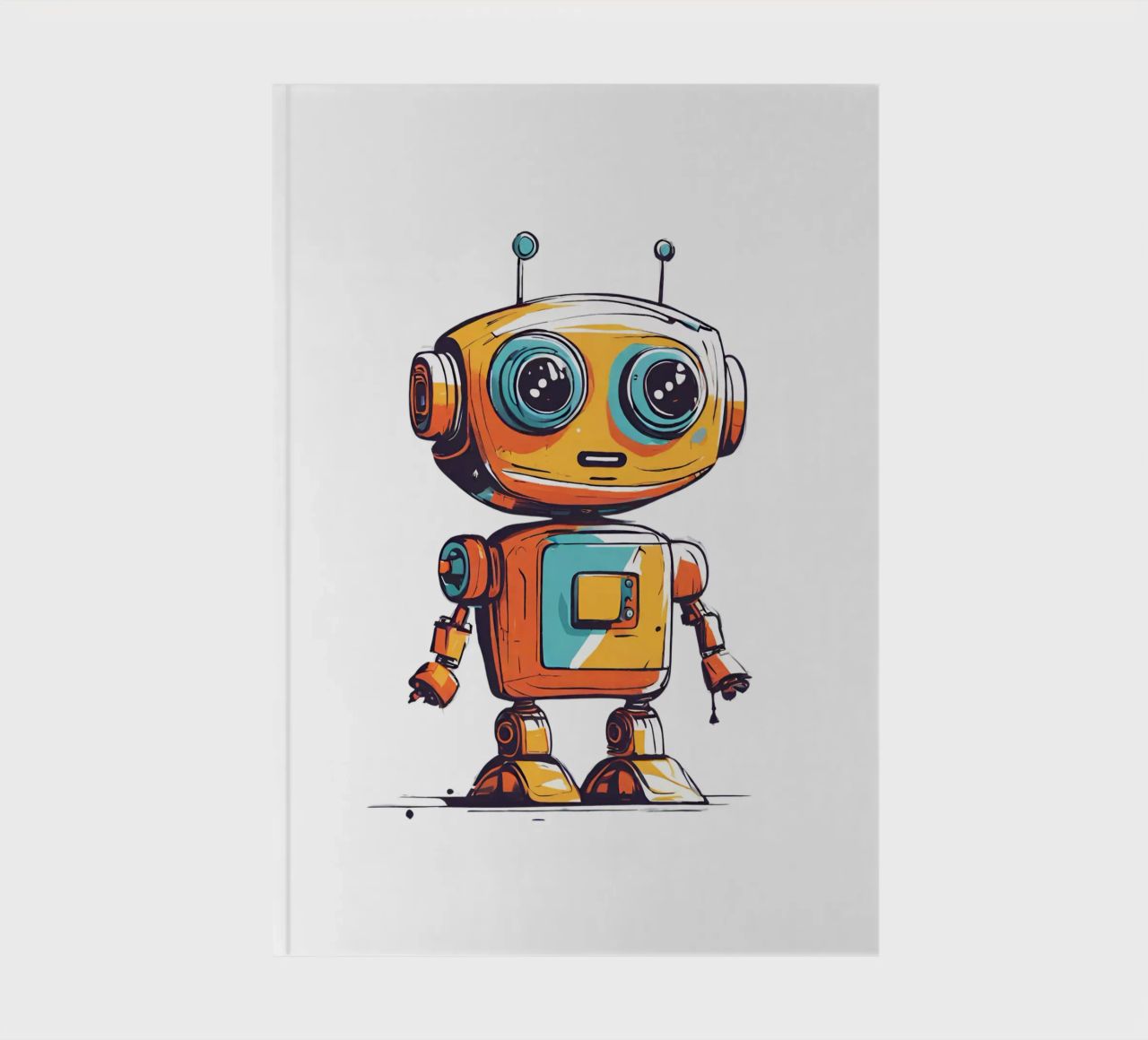 Ptit robot 3 notebook by Rezh creations