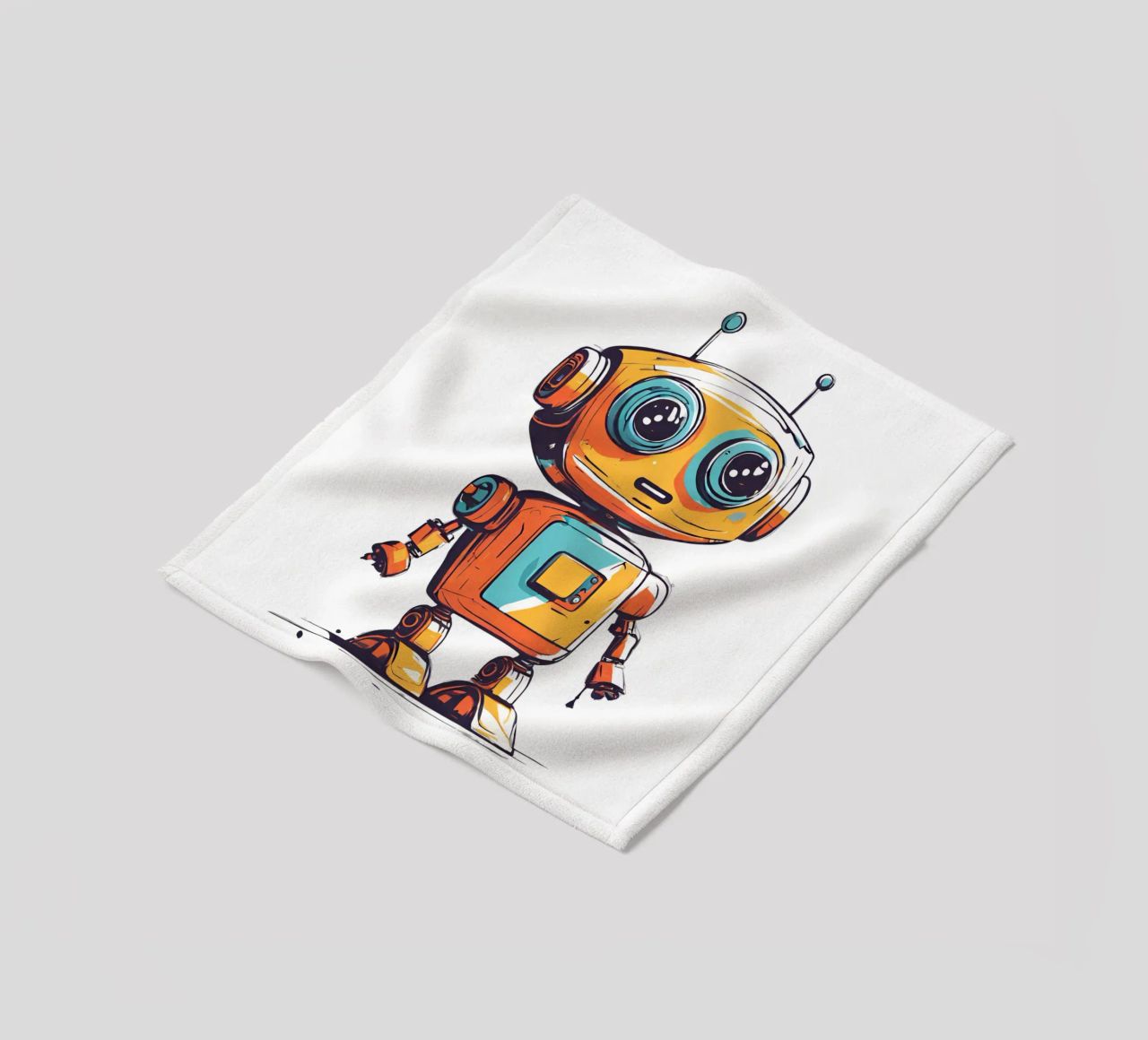 Ptit robot 3 coperta in pile da Rezh creations