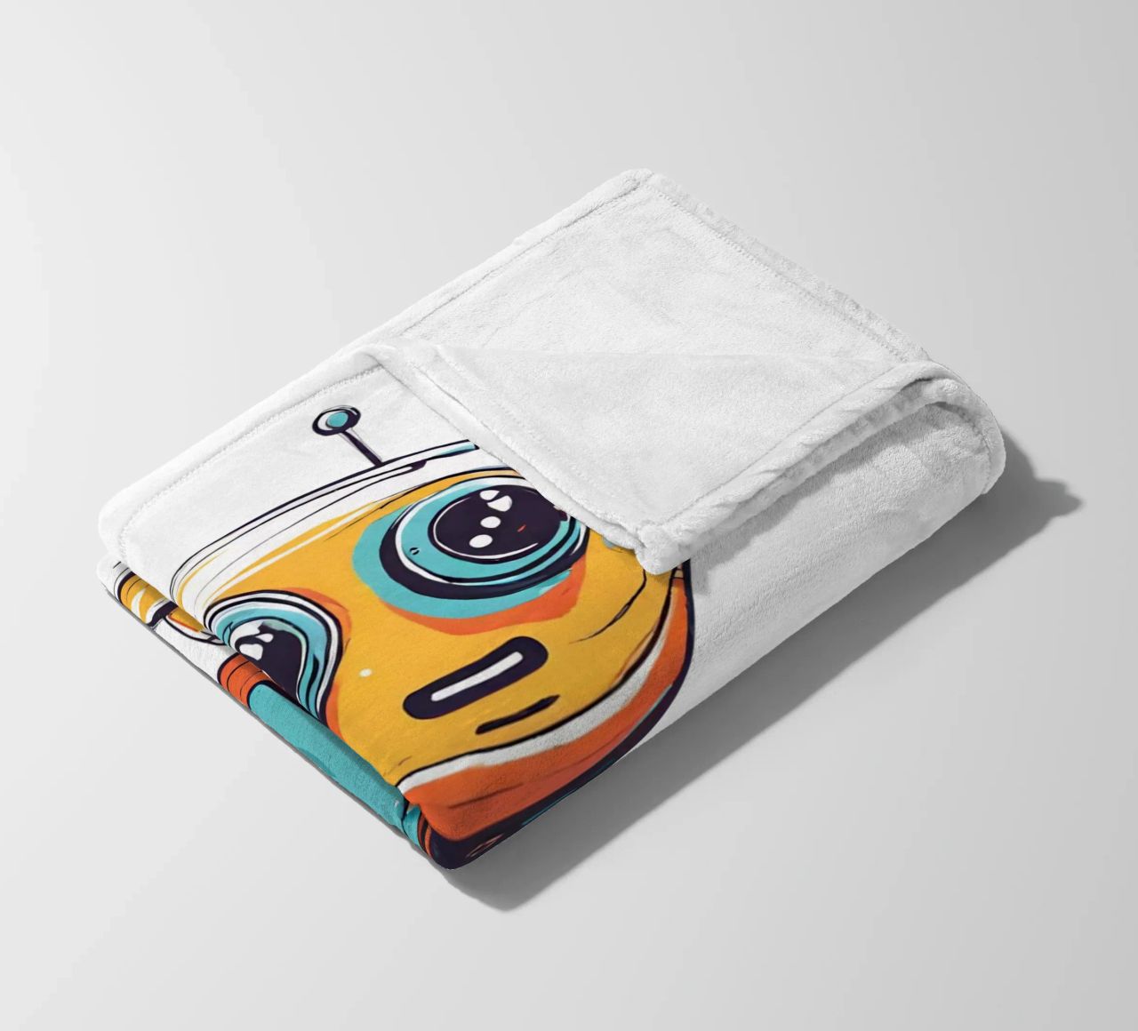 Ptit robot 3 coperta in pile da Rezh creations