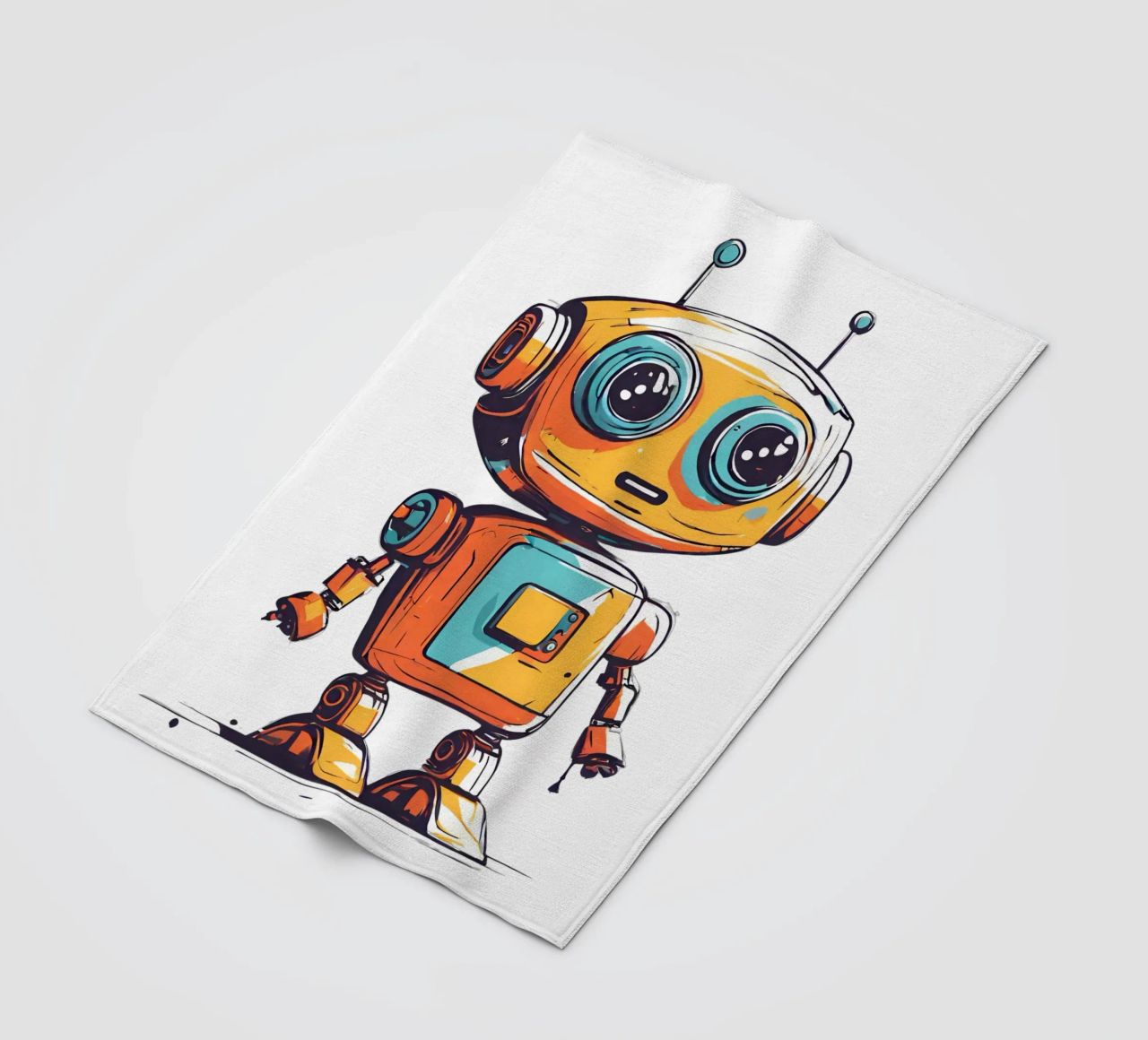 Ptit robot 3 coperta in pile da Rezh creations