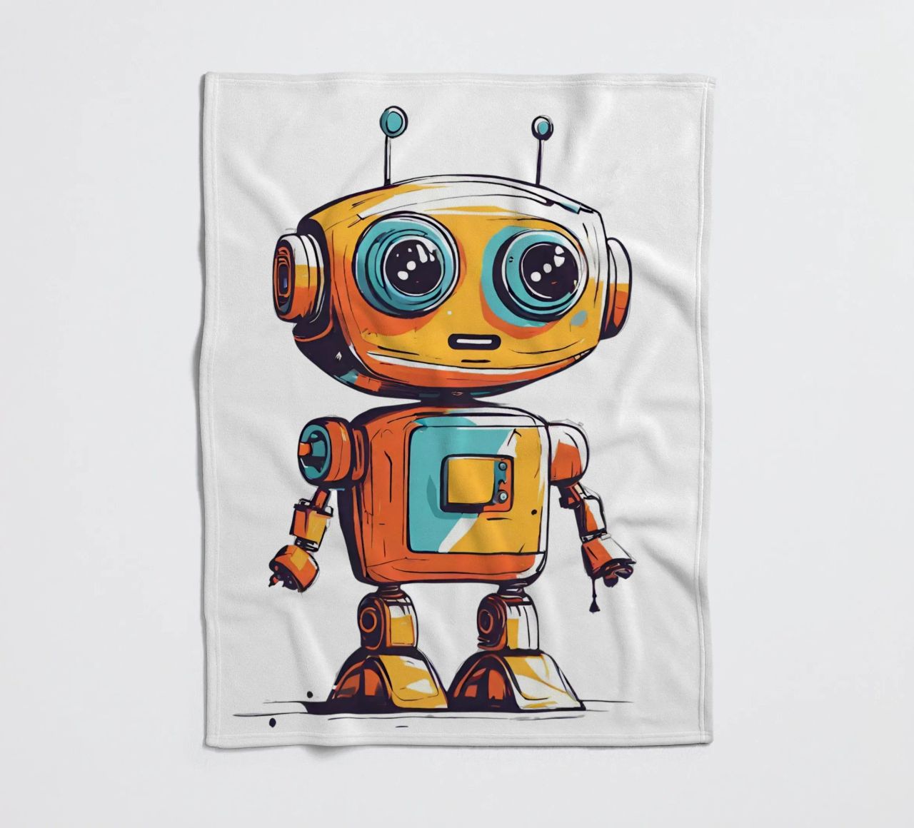 Ptit robot 3 coperta in pile da Rezh creations
