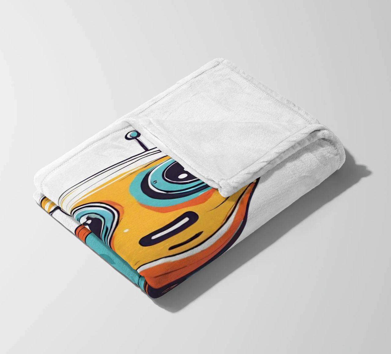 Ptit robot 3 coperta in pile da Rezh creations
