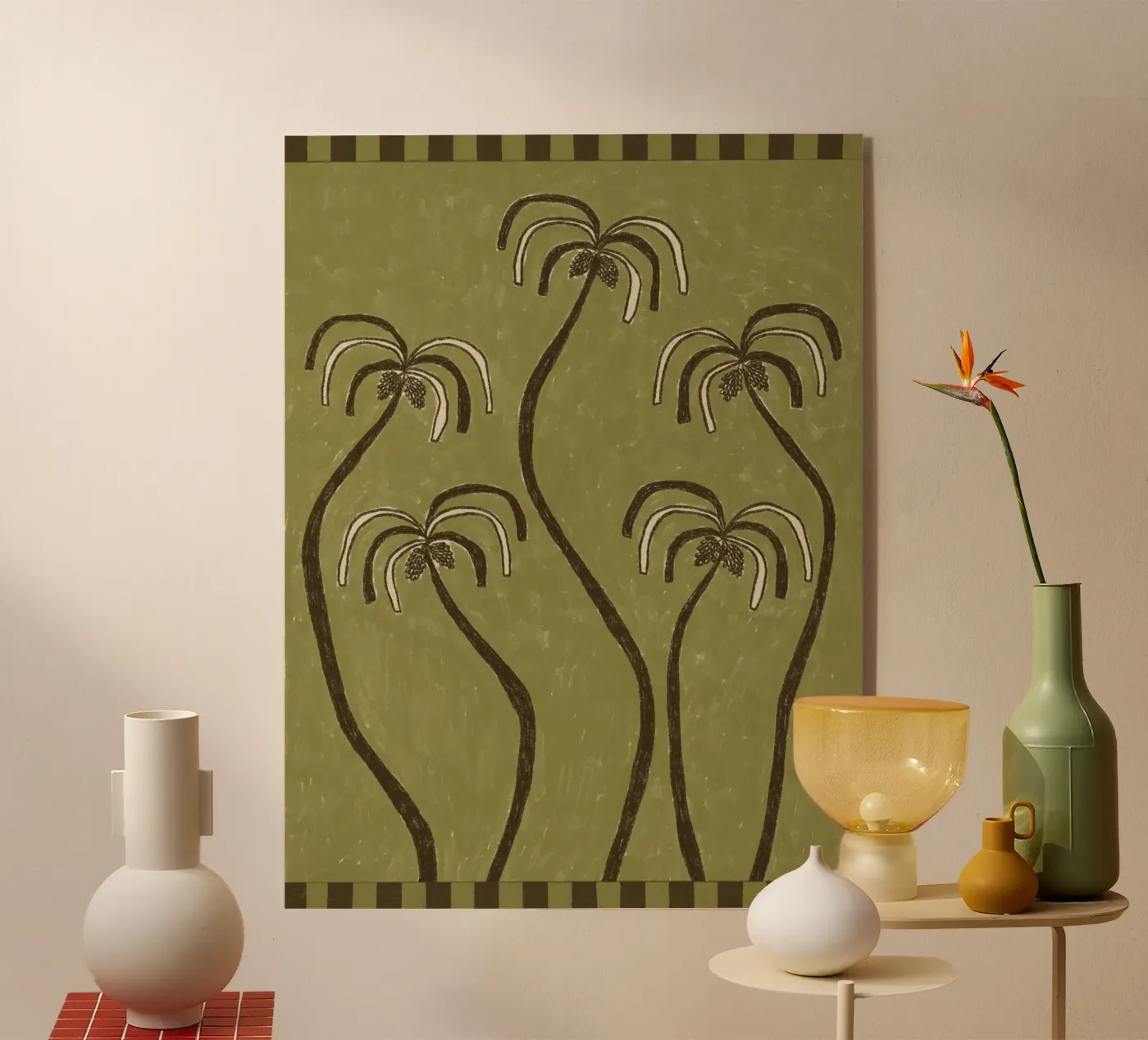 Palm Trees 2 plexiglass da Shatha Al Dafai