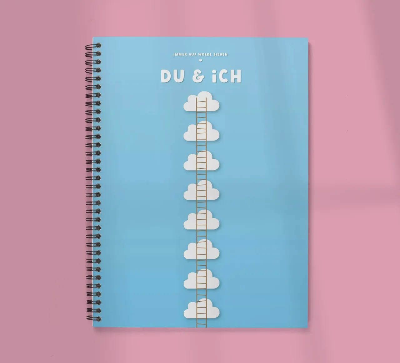 Auf Wolke Sieben - DU & ICH spiral notebook by good vibes