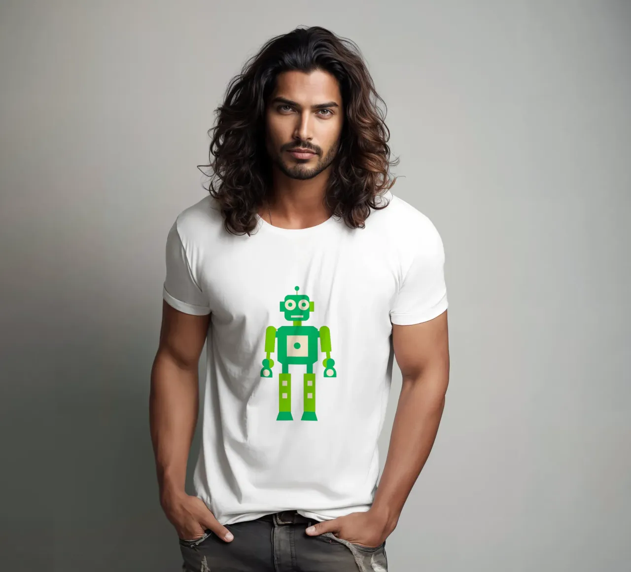Ptit robot 4 t-shirt by Rezh creations