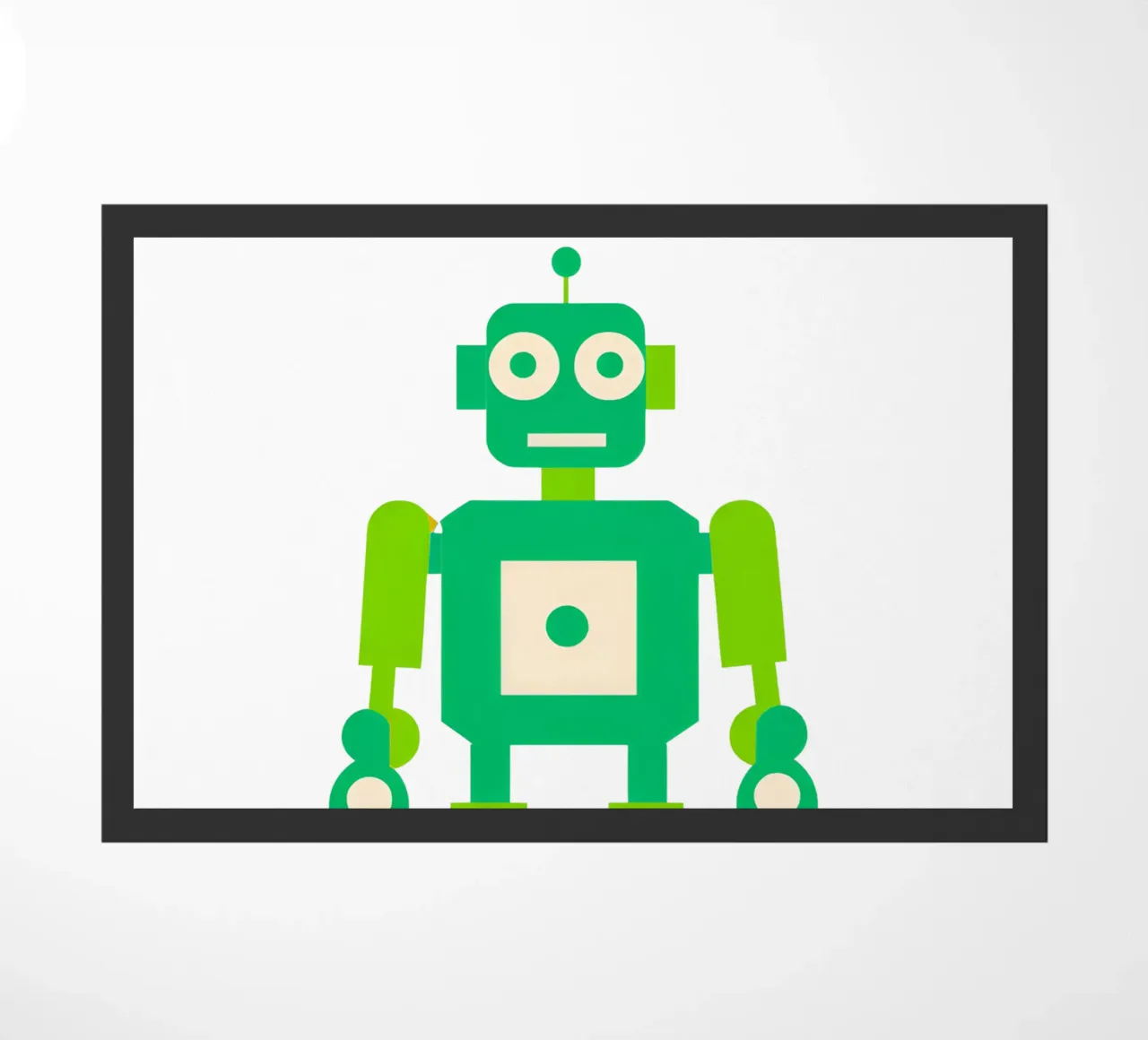Ptit-Roboter 4 Fußmatte von Rezh creations