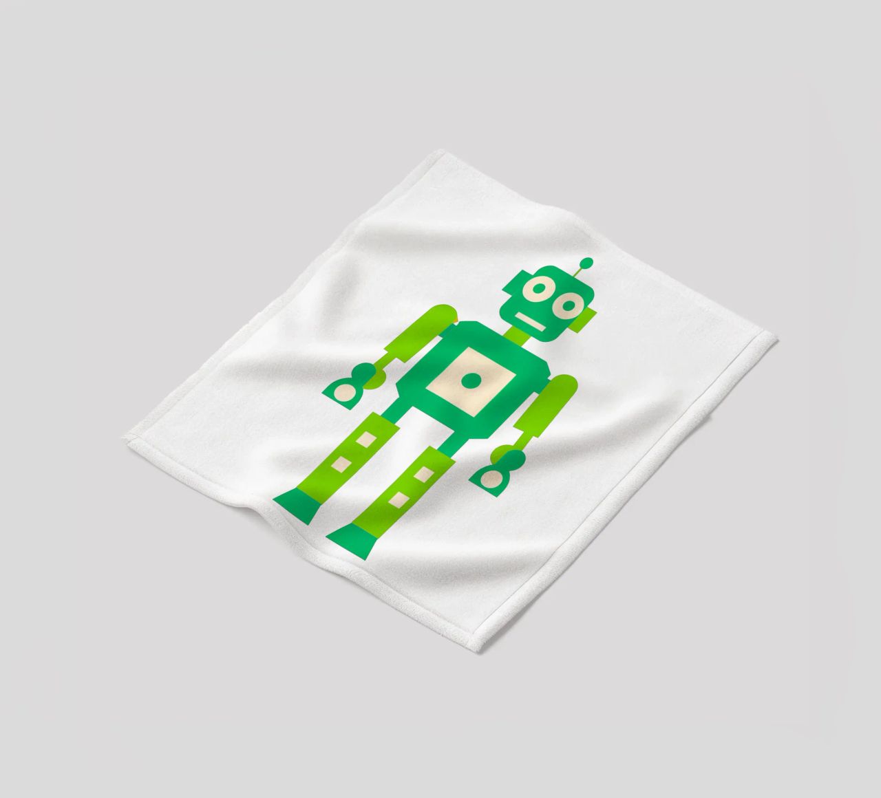 Ptit robot 4 coperta in pile da Rezh creations