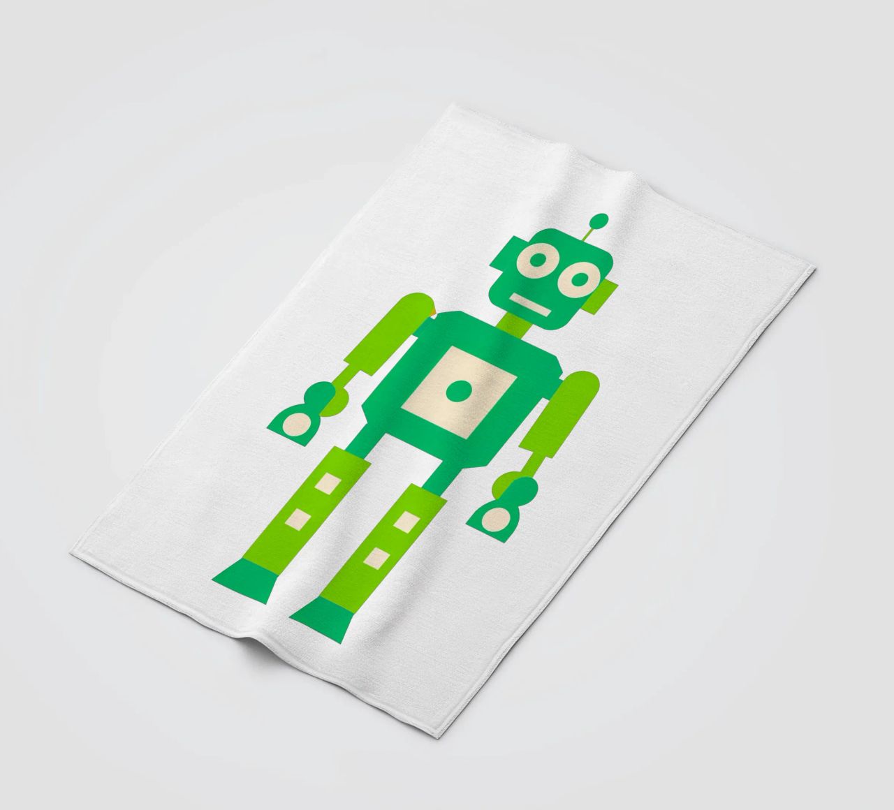 Ptit robot 4 coperta in pile da Rezh creations
