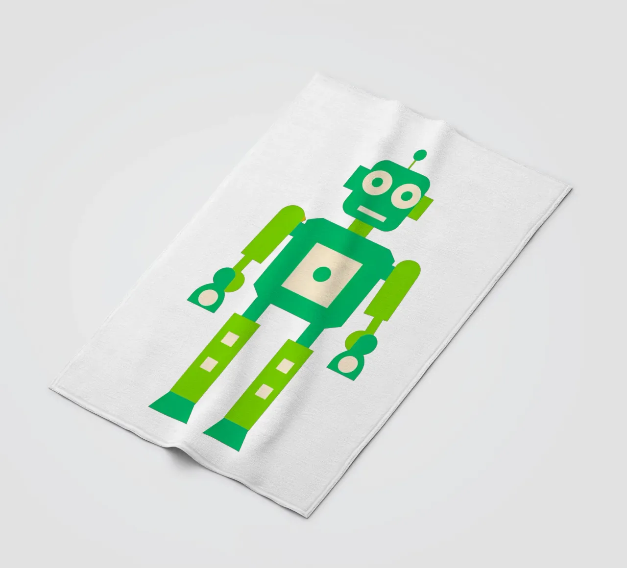 Ptit robot 4 manta de franela de Rezh creations