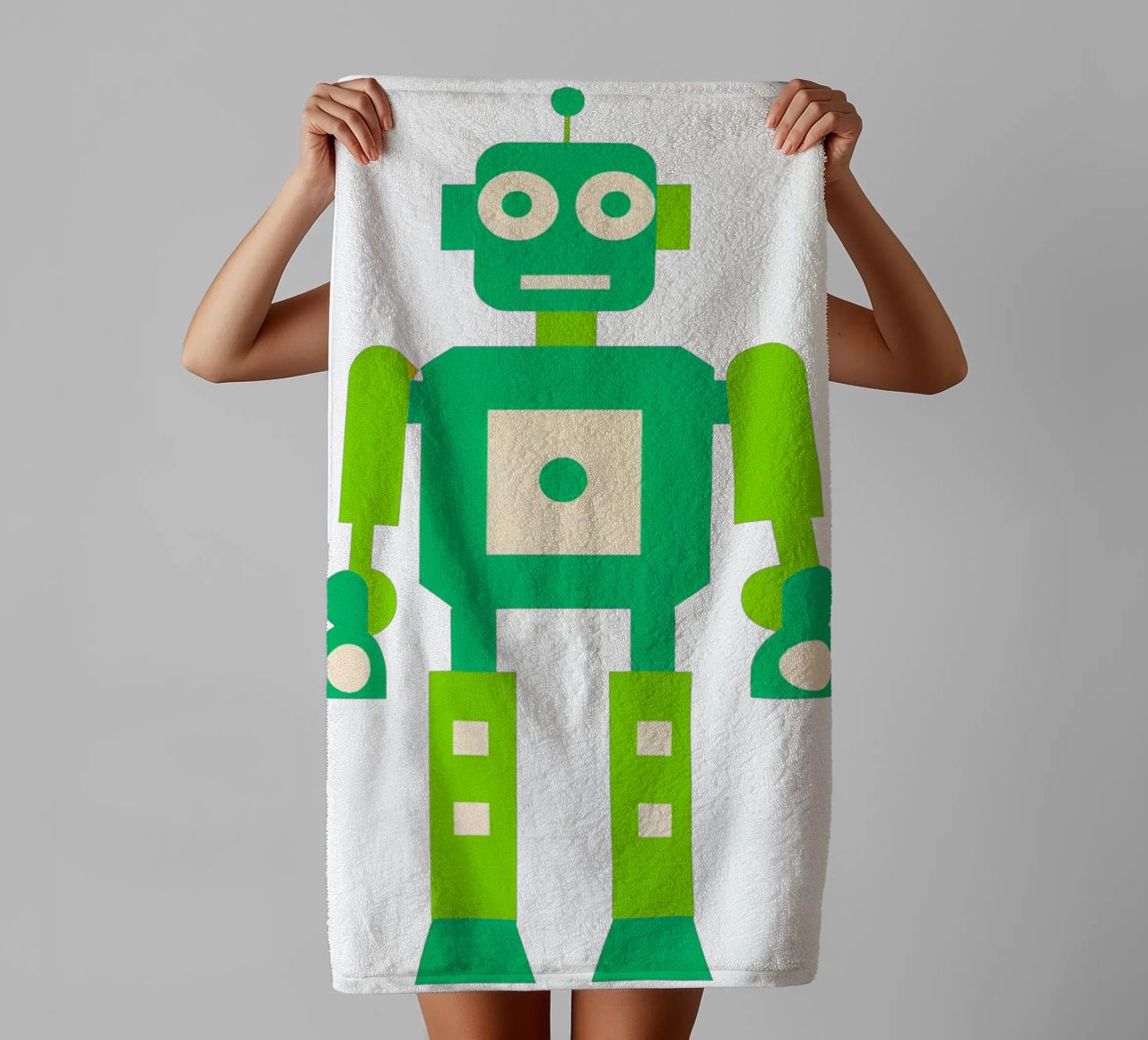 Ptit robot 4 asciugamano da bagno da Rezh creations