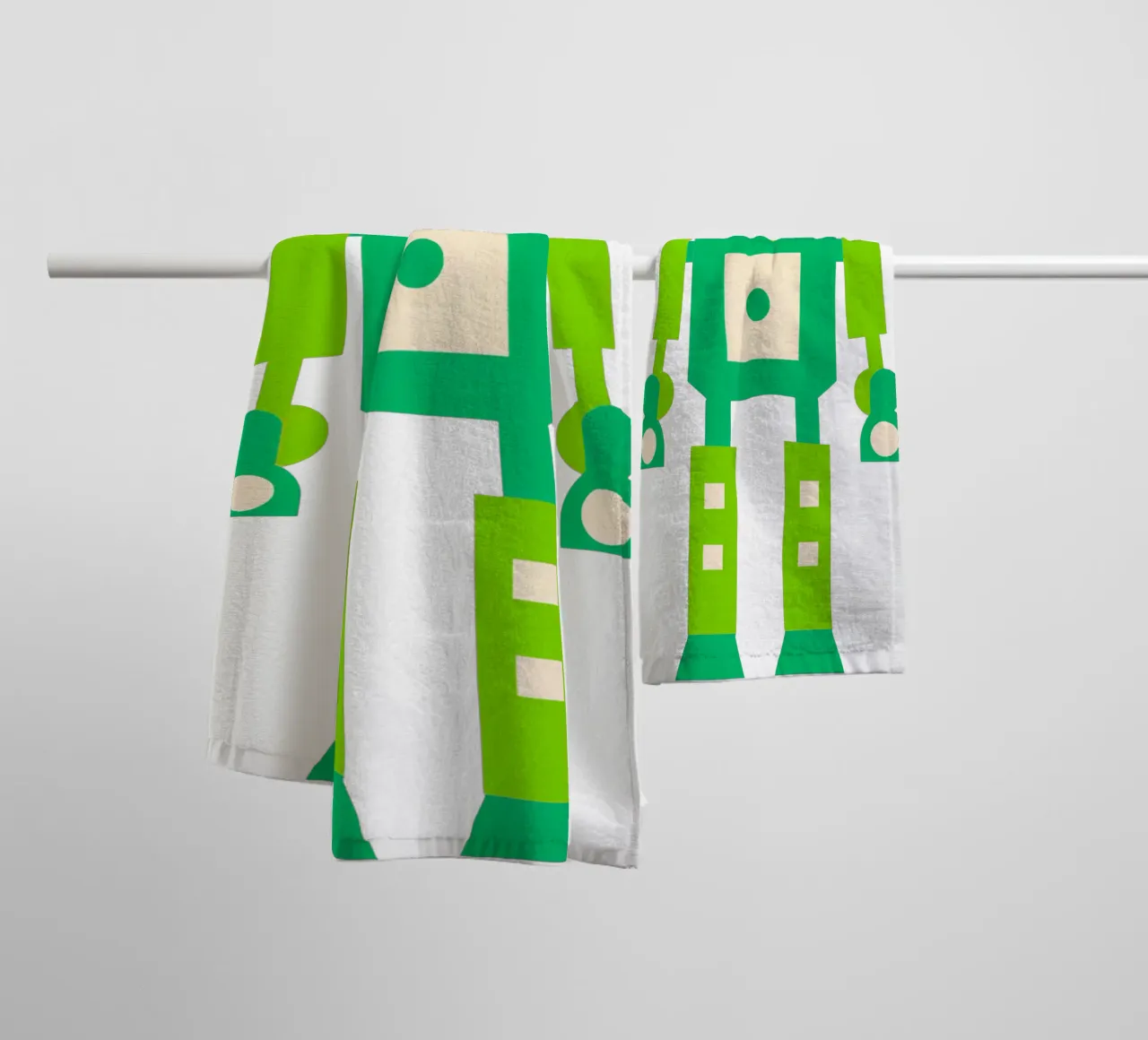 Ptit robot 4 towel by Rezh creations
