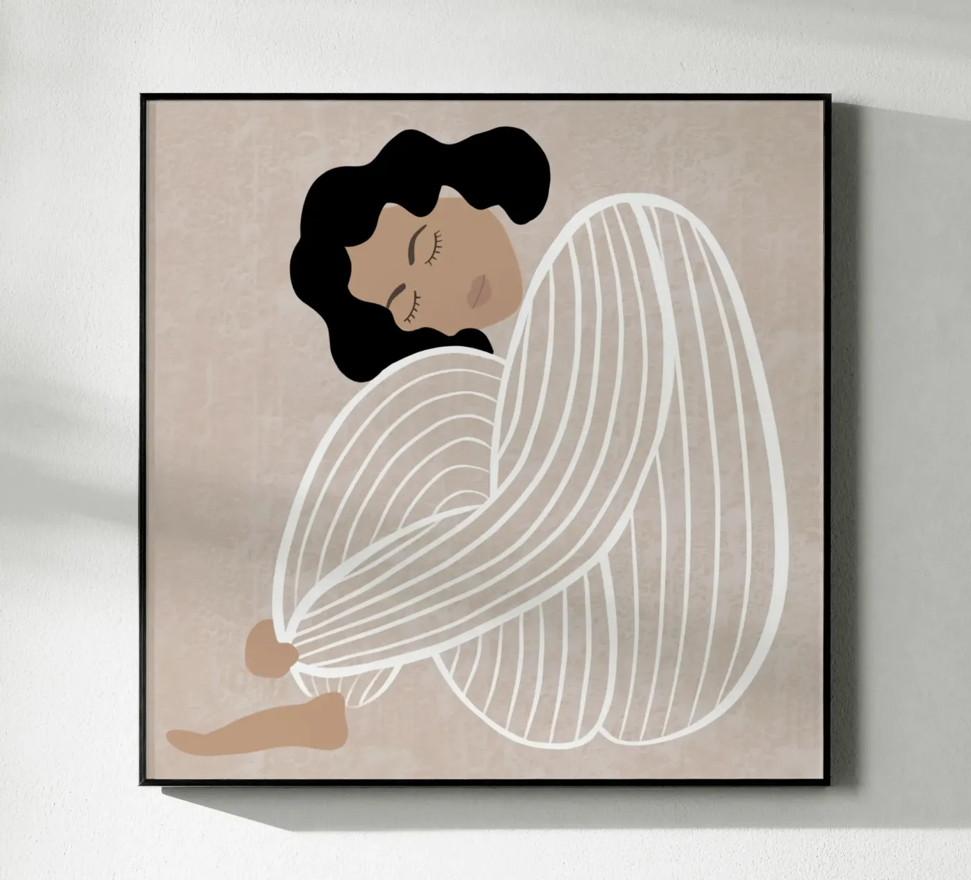Abbracciati con Stripes plexiglass da datemyart