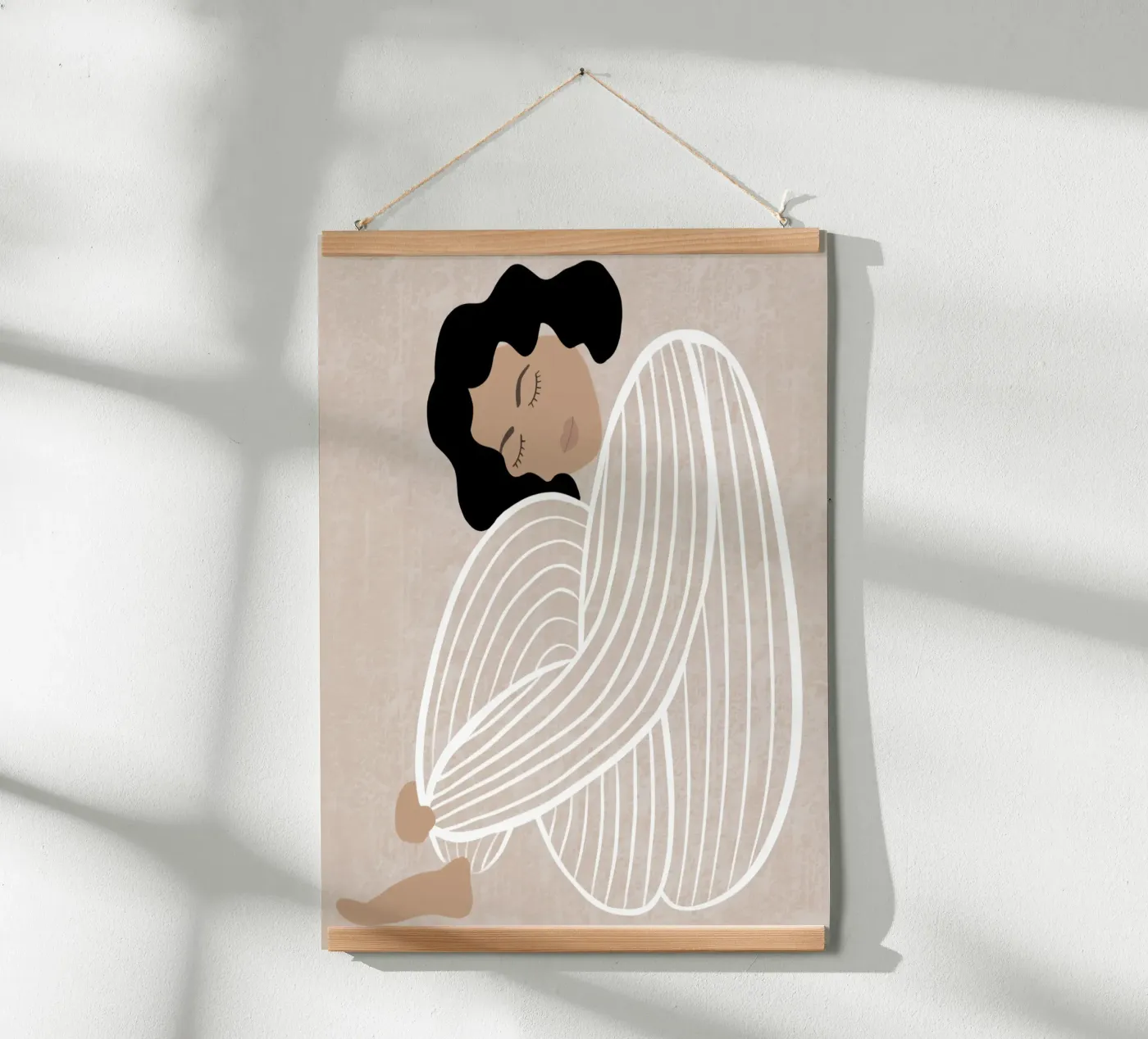 Abbracciati con Stripes poster da datemyart