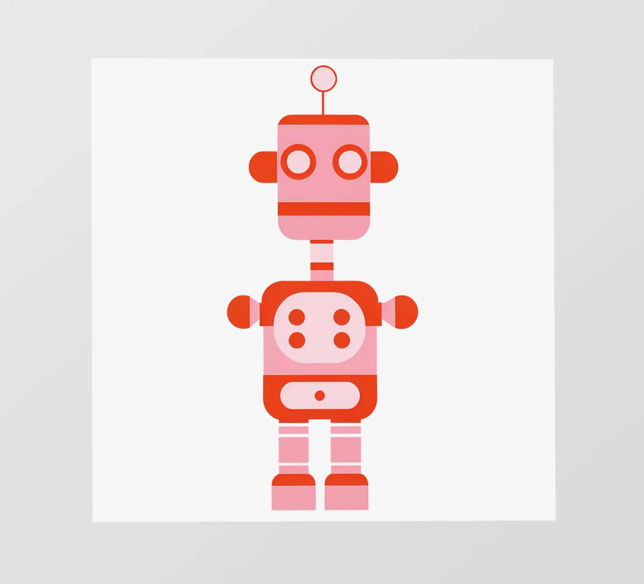 Ptit robot 5 pellicola backlit da Rezh creations