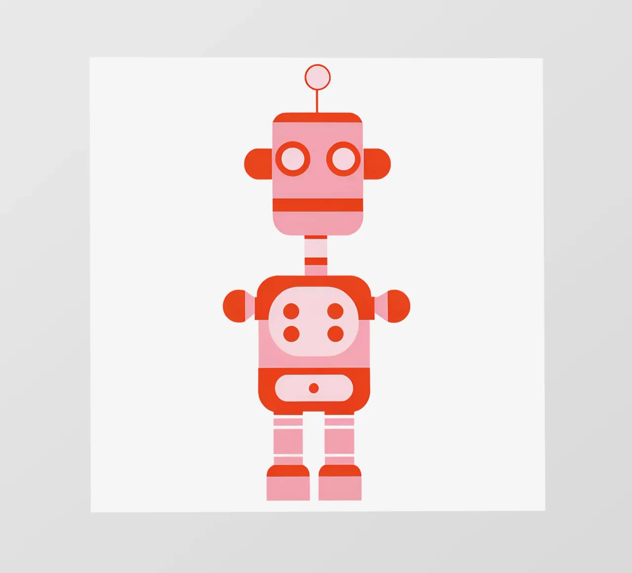 Ptit robot 5 pellicola backlit da Rezh creations
