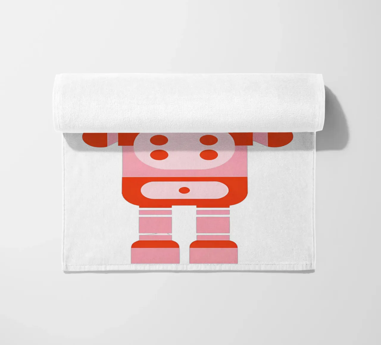 Ptit robot 5 beach towel by Rezh creations