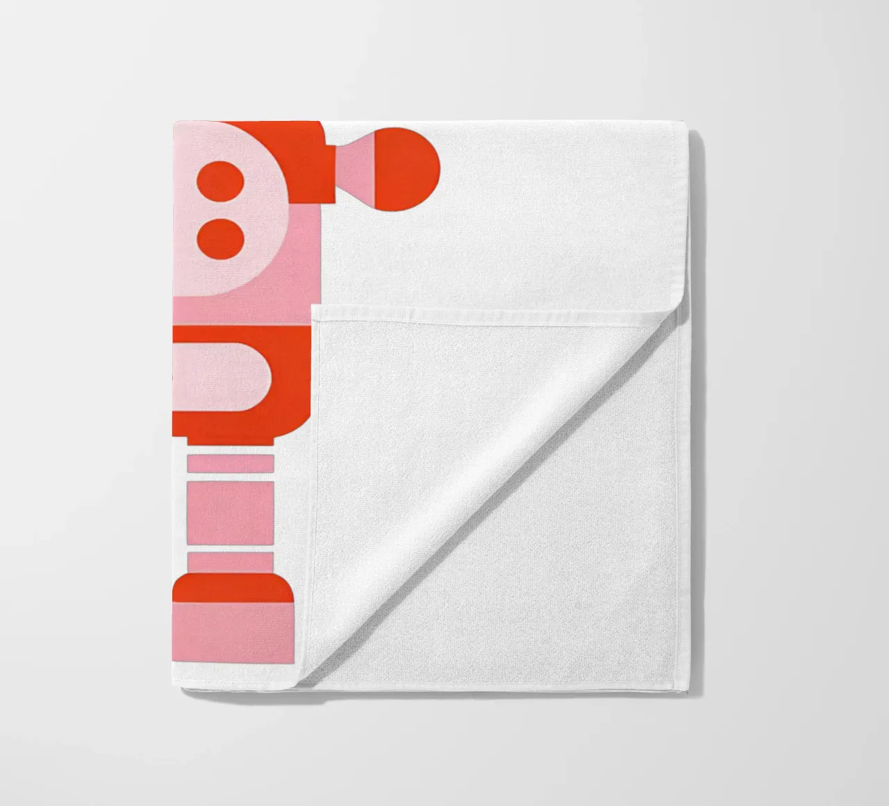 Ptit robot 5 beach towel by Rezh creations