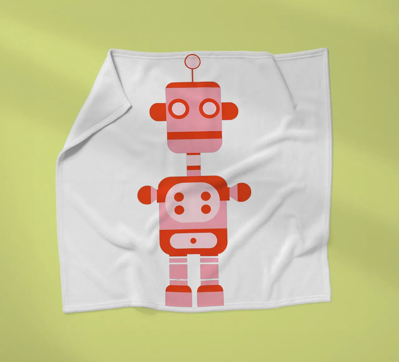 Ptit robot 5 coperta in pile da Rezh creations