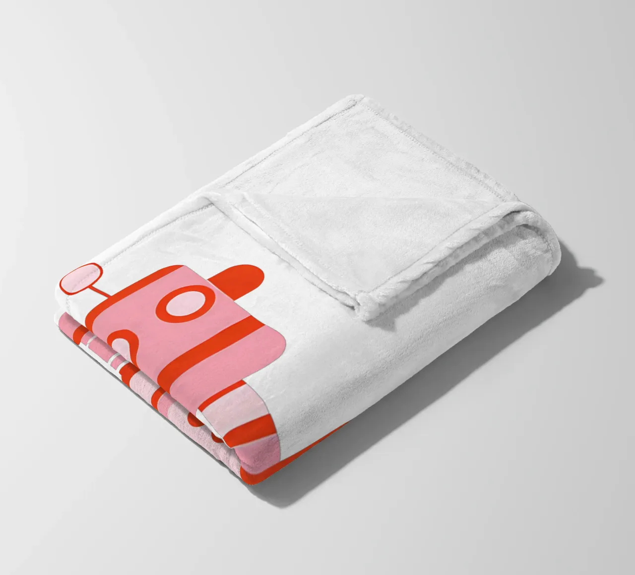 Ptit robot 5 coperta in pile da Rezh creations