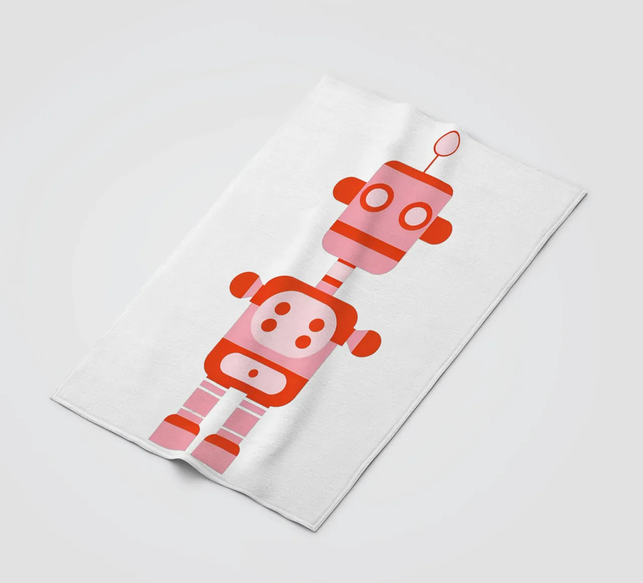 Ptit robot 5 coperta in pile da Rezh creations