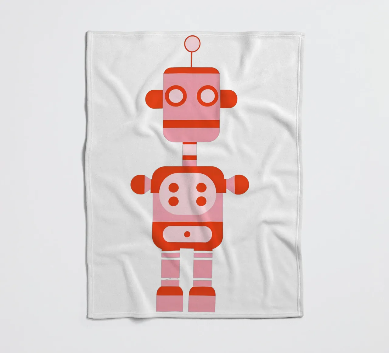 Ptit robot 5 coperta in pile da Rezh creations