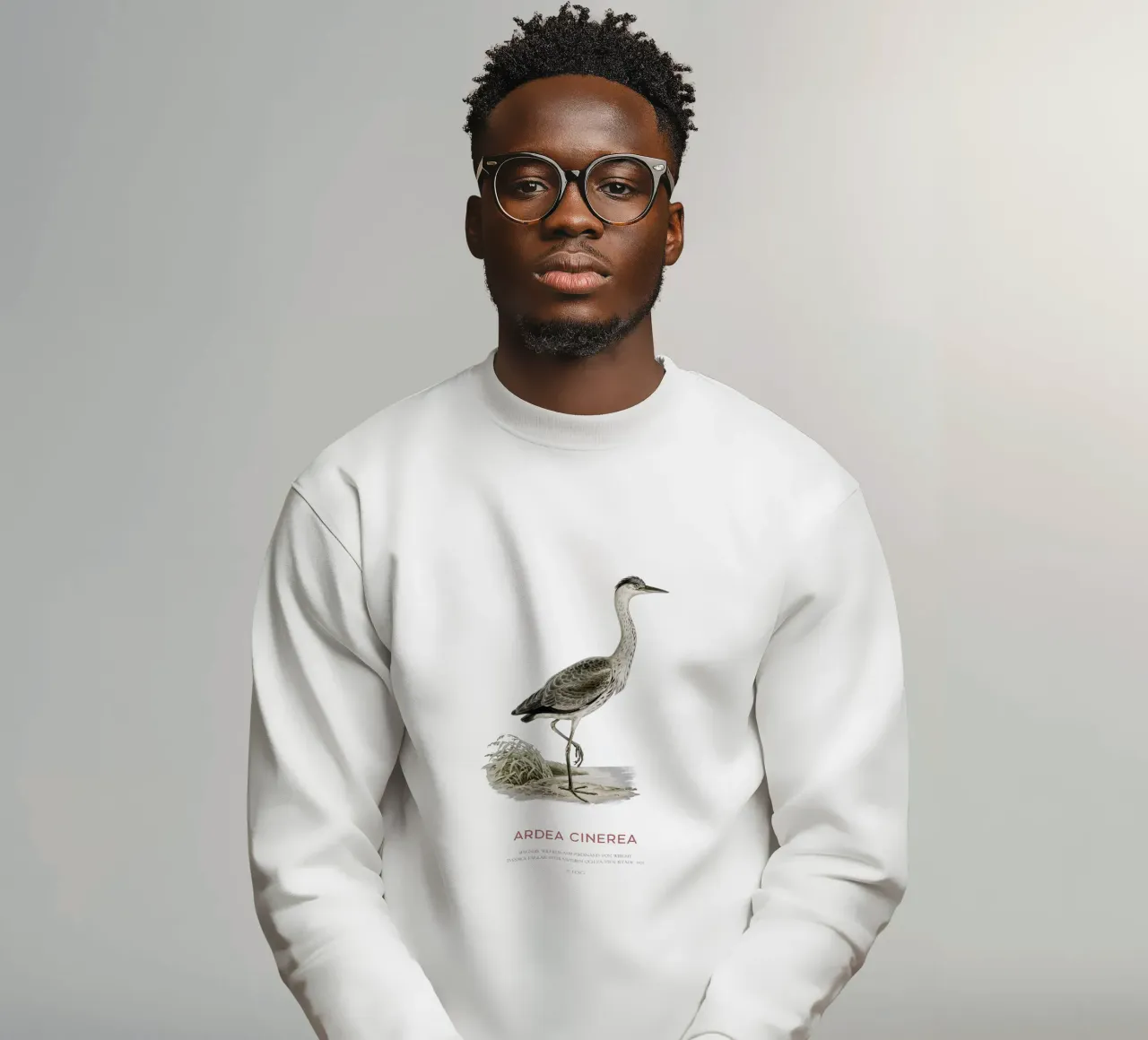 Graureiher oder Ardea cinerea Sweatshirt von Vintagrafica