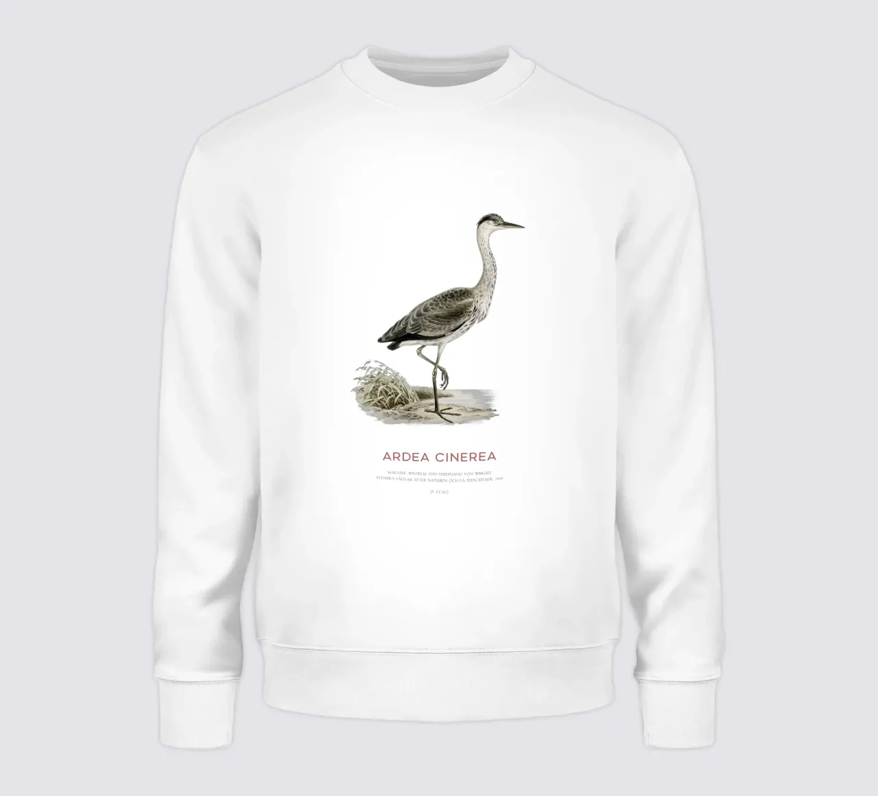 Graureiher oder Ardea cinerea Sweatshirt von Vintagrafica