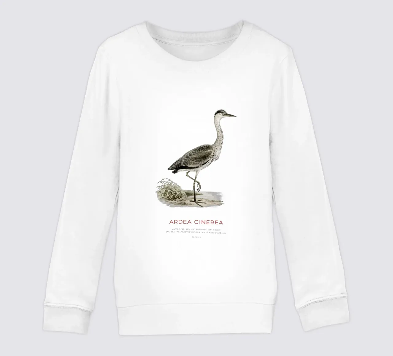 Graureiher oder Ardea cinerea Kinder Sweatshirt von Vintagrafica
