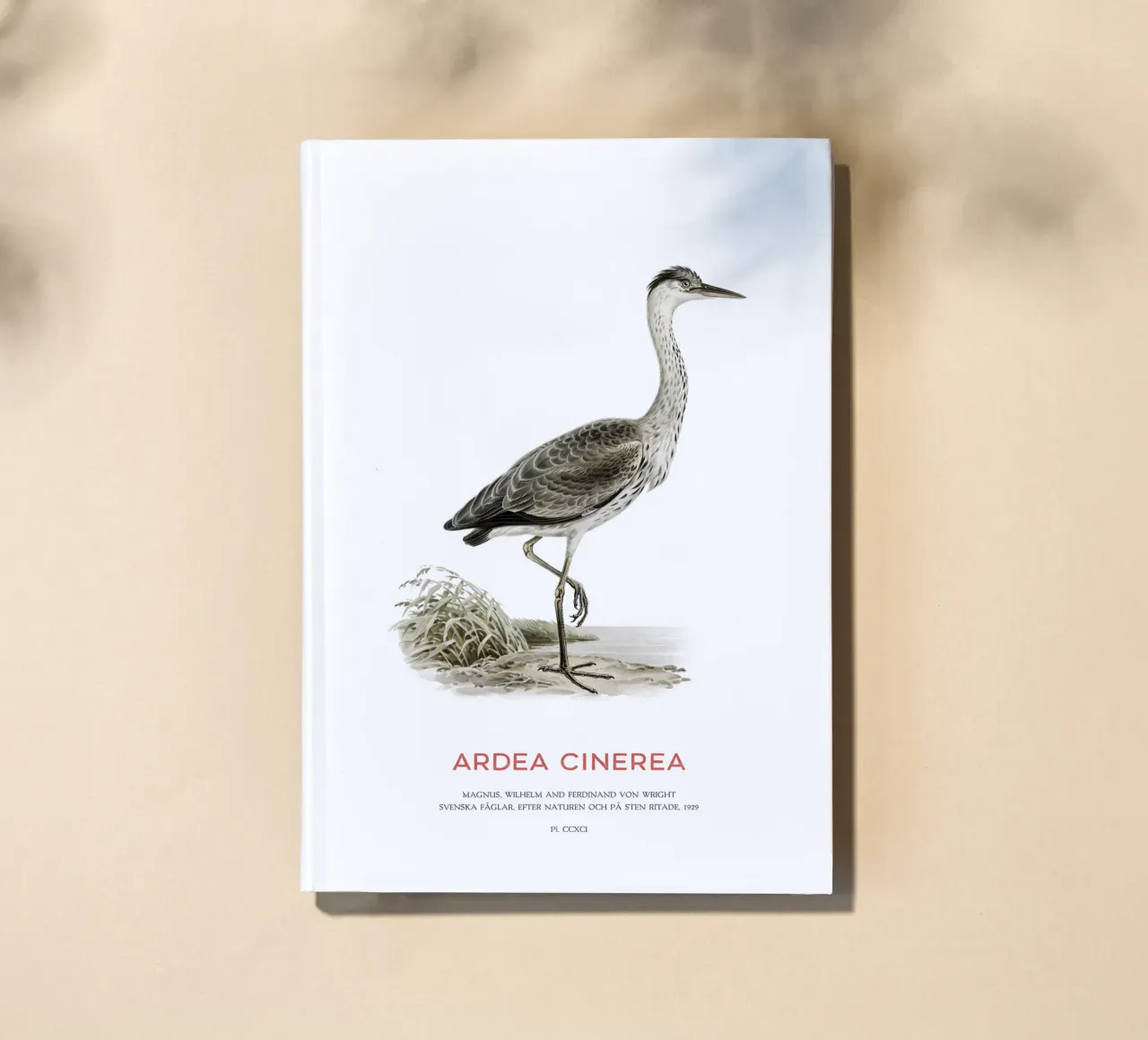 Grey heron or Ardea cinerea notebook by Vintagrafica