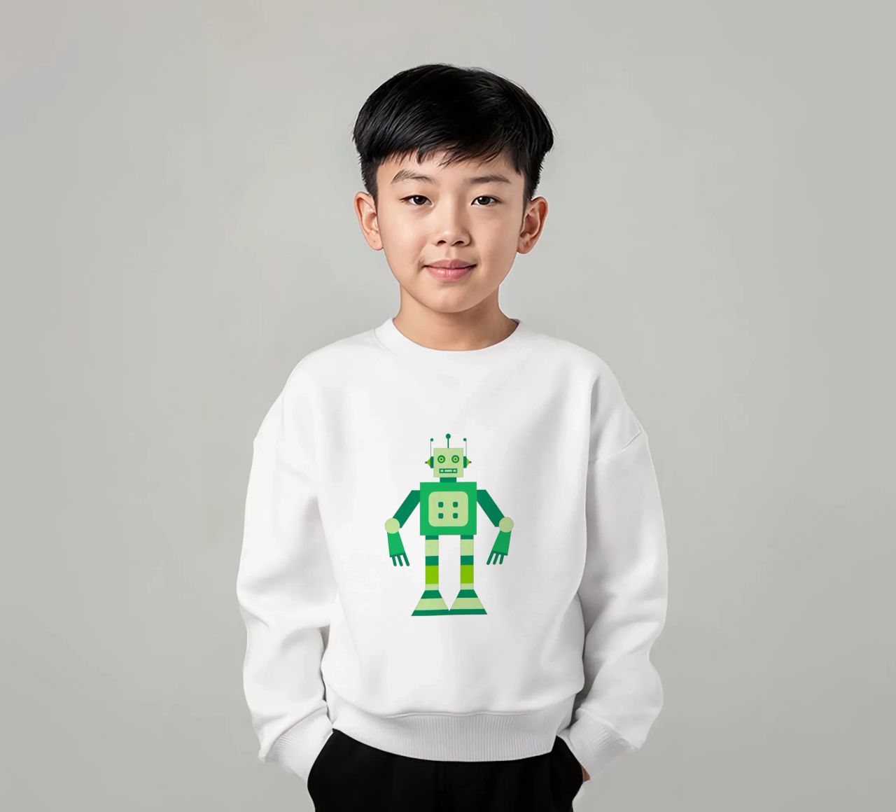 Ptit robot 6 felpa bambino da Rezh creations