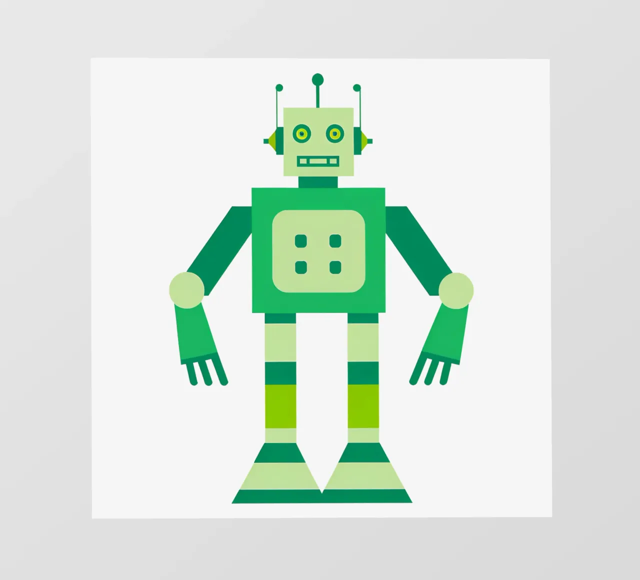 Ptit robot 6 telo in pvc da Rezh creations