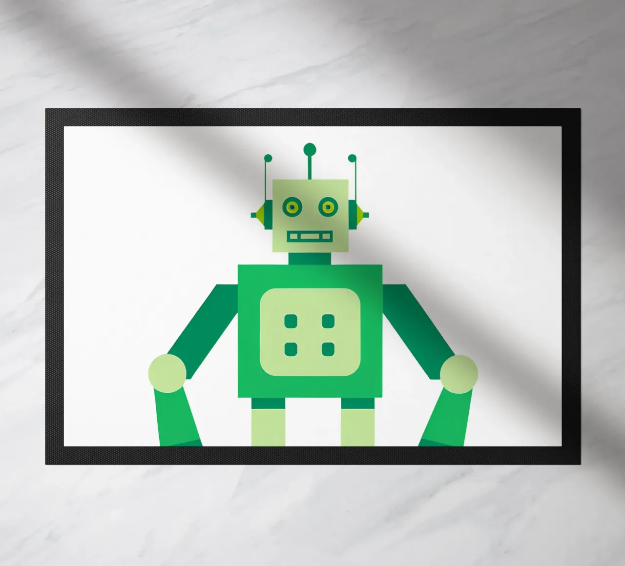 Ptit robot 6 doormat by Rezh creations