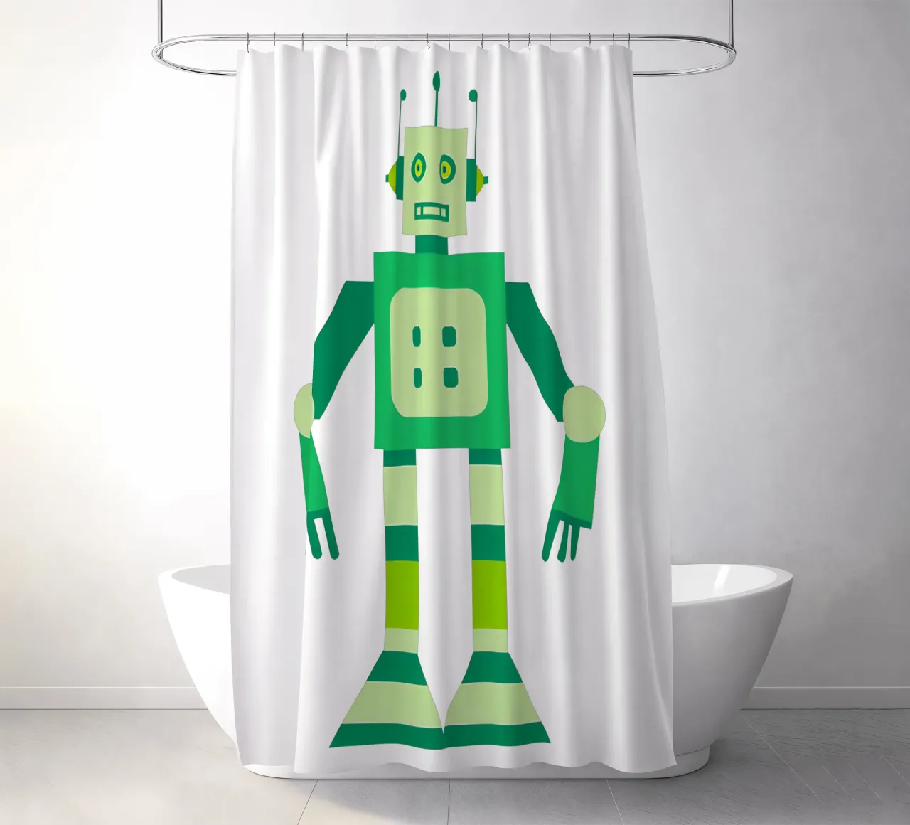 Ptit robot 6 tenda da doccia da Rezh creations