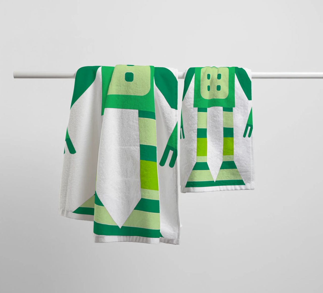 Ptit robot 6 asciugamano da bagno da Rezh creations