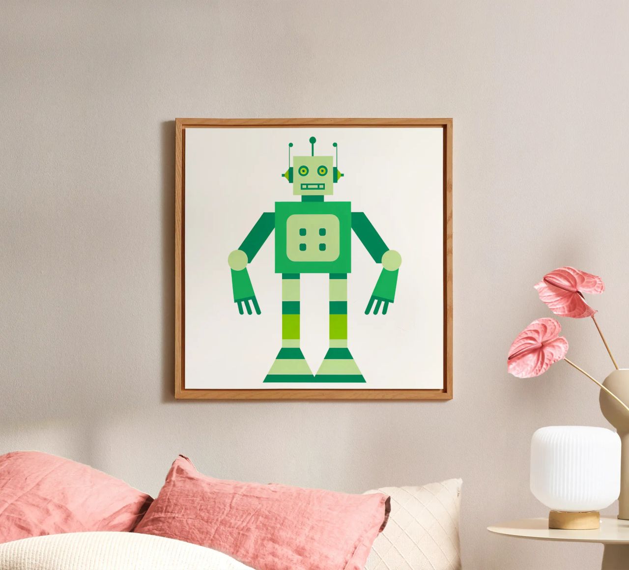 Ptit robot 6 alluminio dibond da Rezh creations
