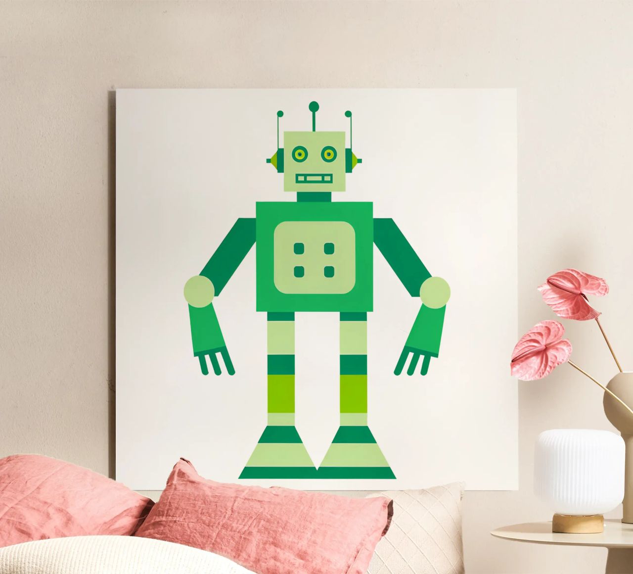 Ptit robot 6 alluminio dibond da Rezh creations