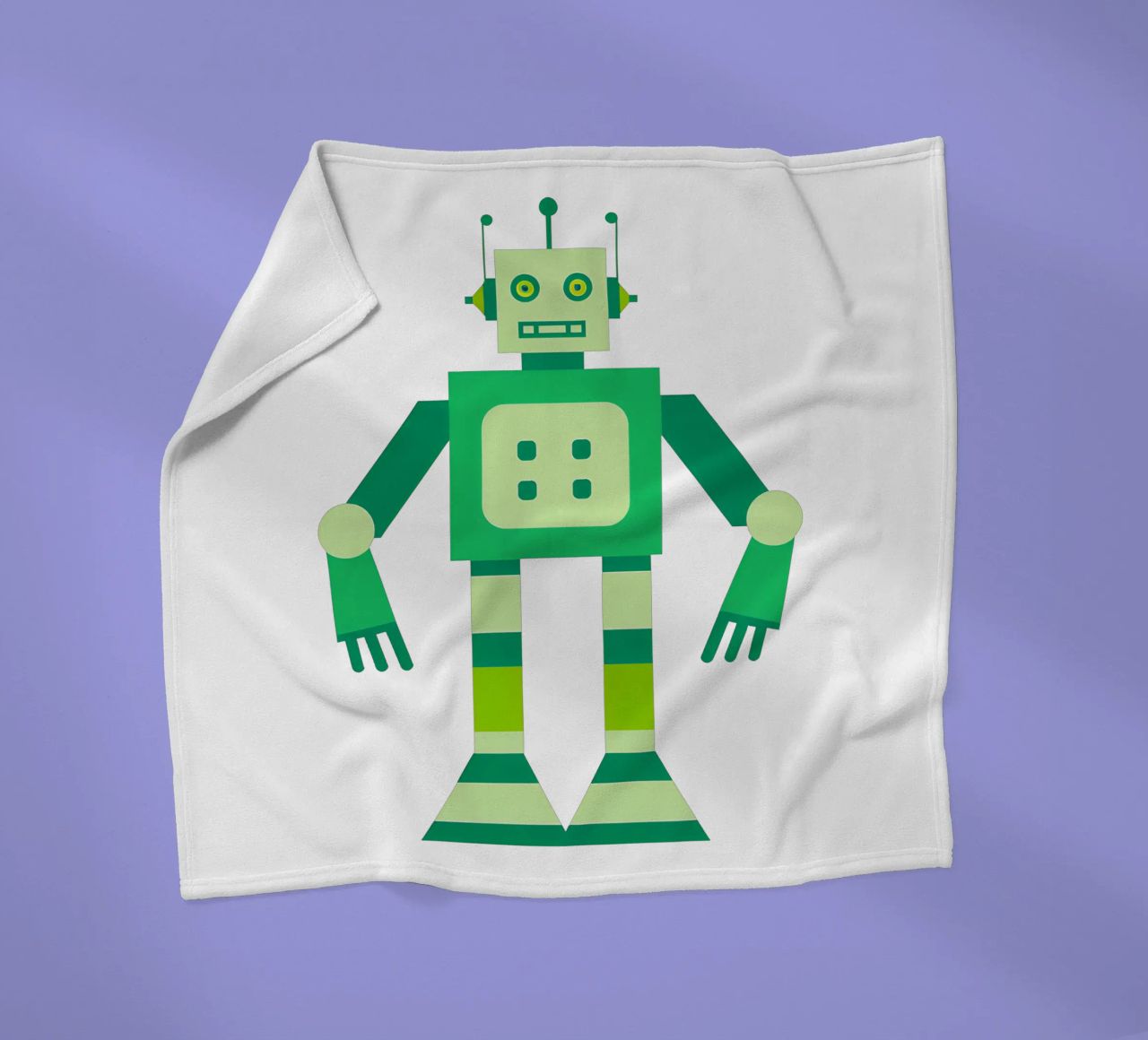 Ptit robot 6 coperta in pile da Rezh creations