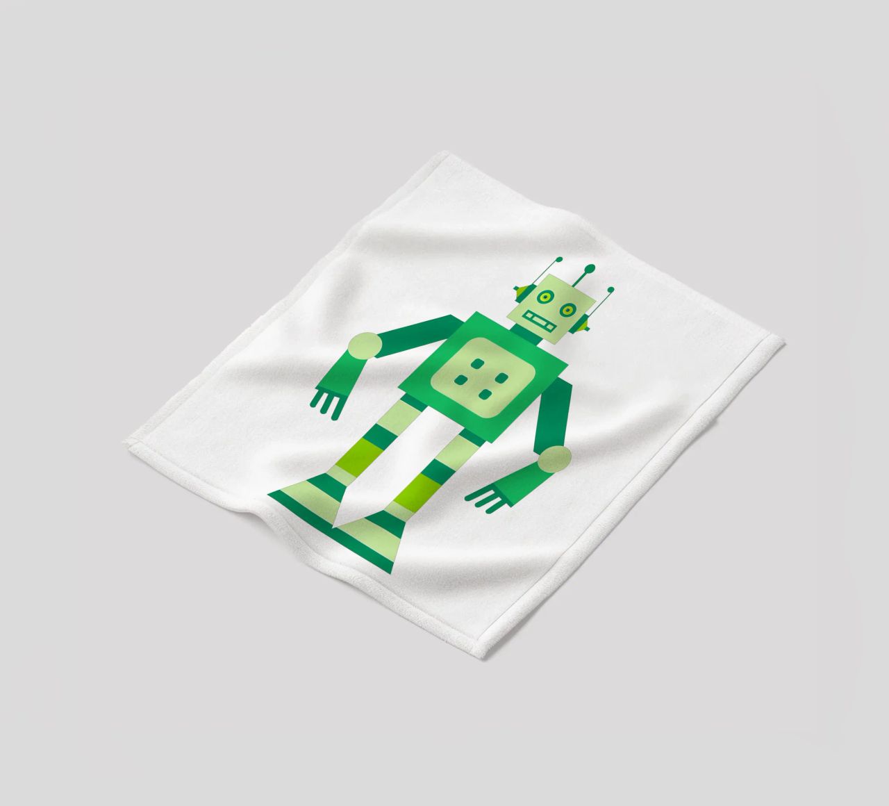 Ptit robot 6 coperta in pile da Rezh creations