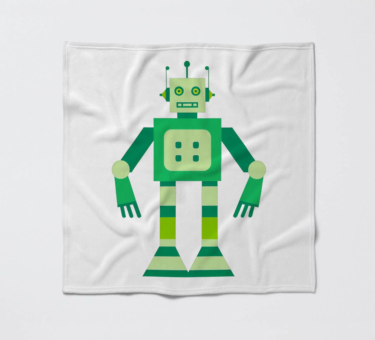 Ptit robot 6 coperta in pile da Rezh creations
