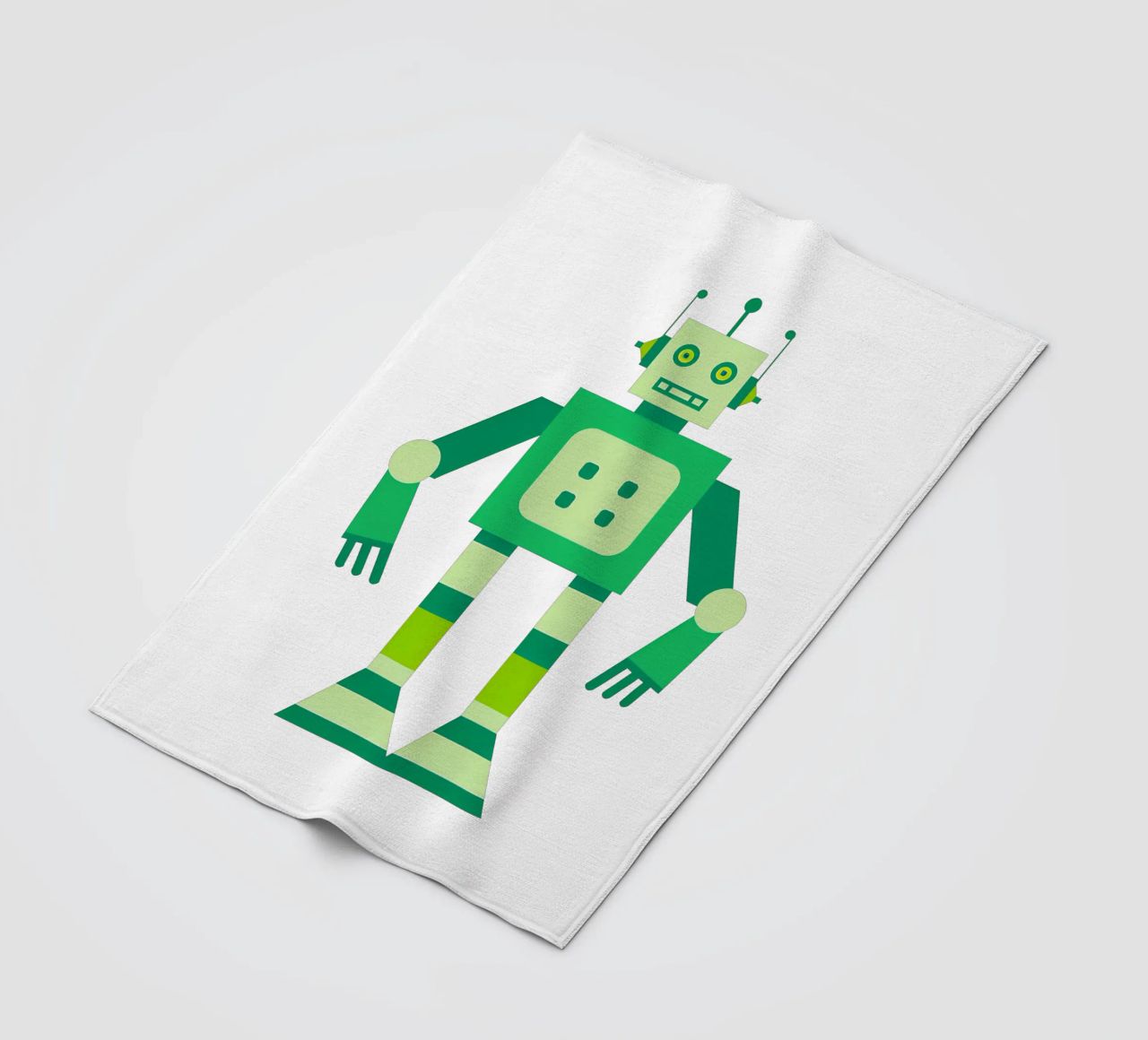 Ptit robot 6 coperta in pile da Rezh creations